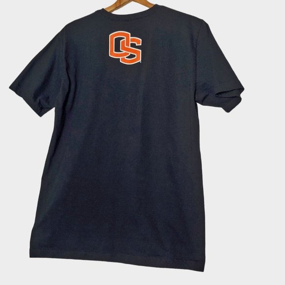 Oregon State Beavers Go Beavs Nike Mens Medium T Shirt Black Cotton EUC - Picture 2 of 4